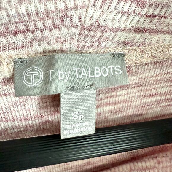 Talbots Sz SP Small Petite Mauve Pink 3/4 Sleeve Cozy Blouse Shirt Top Athletic - Picture 2 of 7